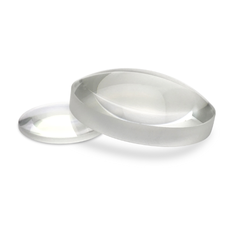 Fused quartz biconvex lens