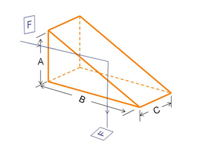 Right angle prism