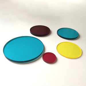 Colored glass fliter