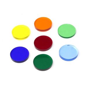 pack of 7 round color filters lightpainting paradise