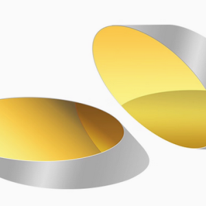 Gold Coated Elliptical Reflective Lens