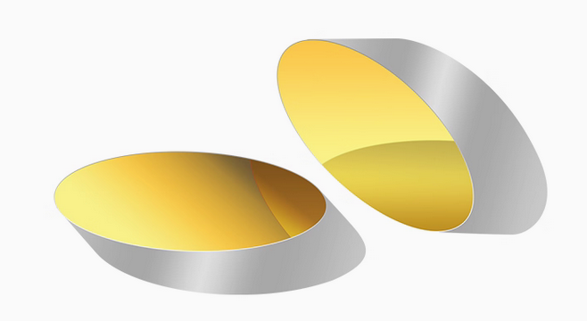 Gold Coated Elliptical Reflector