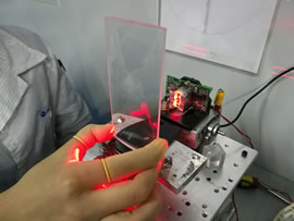 Optical path testing